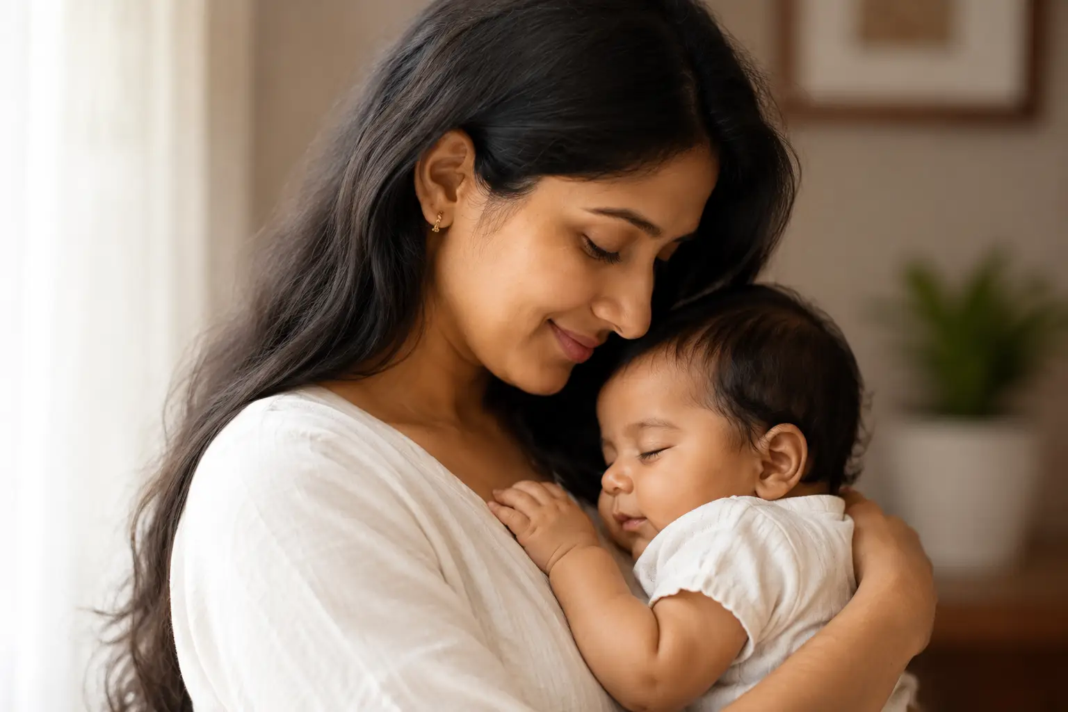 Nurturing mother and child